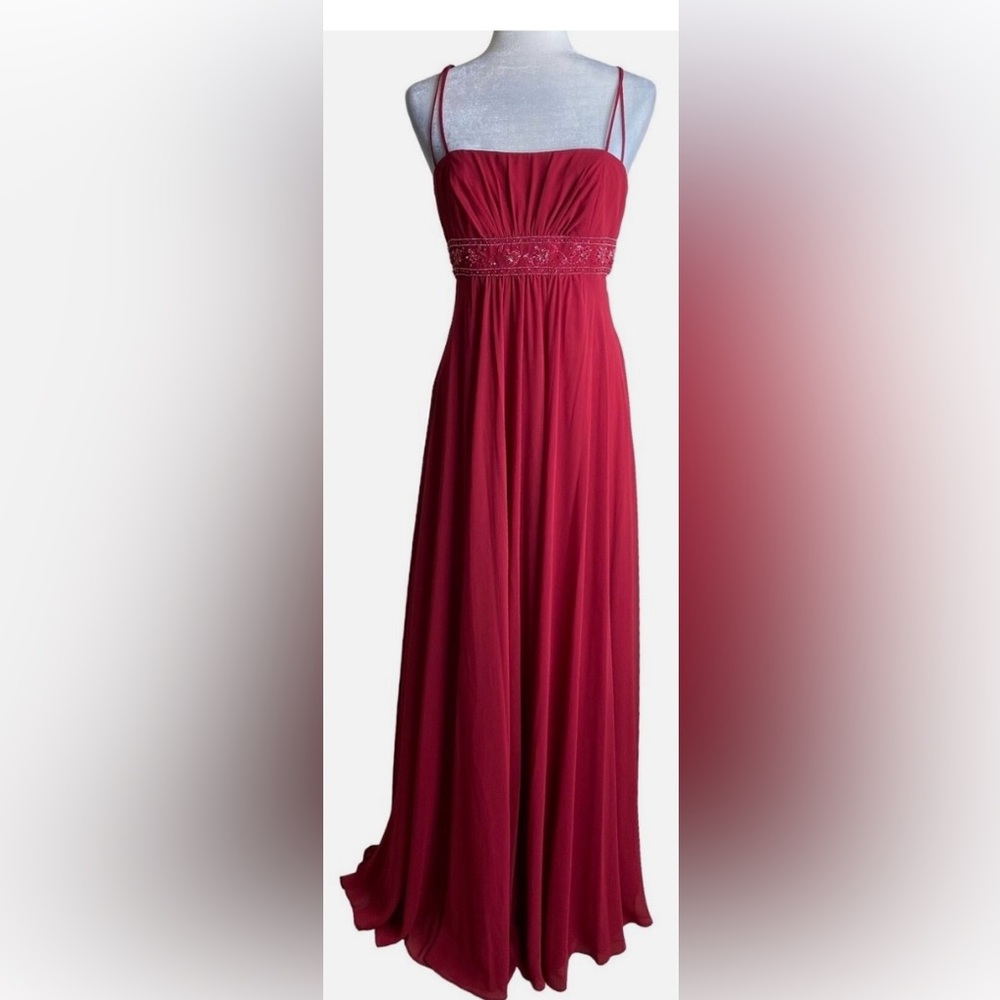 David's Bridal -F12495- Beaded Empire Dress